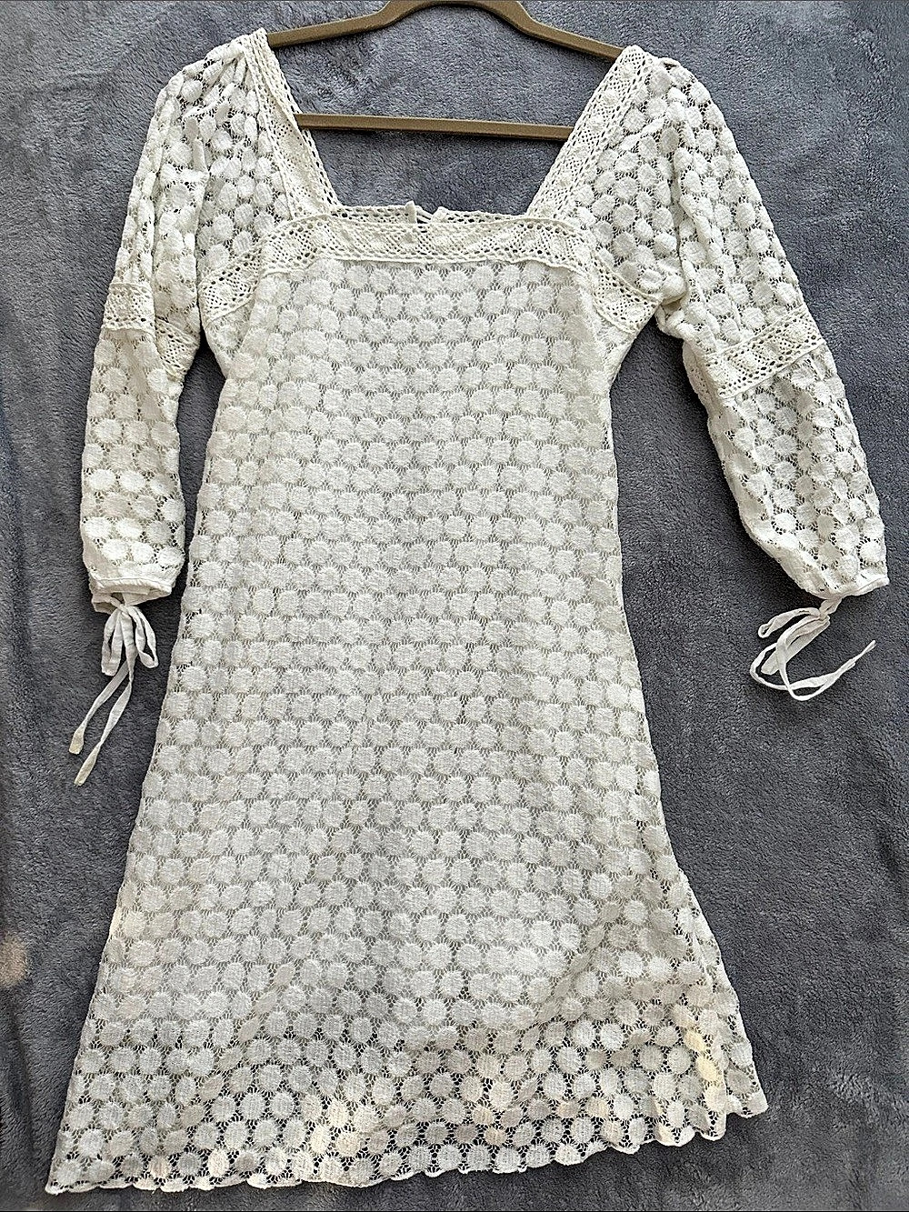 Solitaire by Raviksha Lace Mini Dress in White